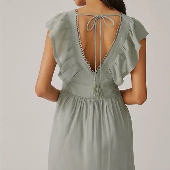 Anthropologie V-Neck Plunge Tunic Mini Dress NWT - Picture 4 of 11